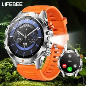 COIUSOR's new 2.01 &quote;smartwatch, built-in LED flashlight, purple light, mobile phone sync information, wireless call, IP68 waterproof, 100+ sports modes, outdoor sports, Men's and Women's smartwatch, can connect to a variety of mobile phone systems
