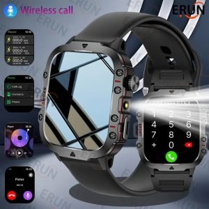 Fashionable Men'S Smartwatch, 2.01 Inches, Multiple Sports Modes, Wireless Calling Function, Built-in TWS Earbuds, Information Reminders, Women'S Smartwatch, Remote Control Photography, Music Playback, Drinking Reminder, Best Gift for Family, Friends and