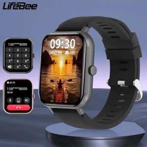 INNOFOVO 1.32'' Full Touch HD Screen Unisex Smartwatch - Fitness Tracker With Messages, Calls, Sleep Monitor, Calculator, USB Charging, 100+ Sport Modes, DIY Dial, Meet Your Daily Sports Needs, Perfect Gift For Your Valentine!