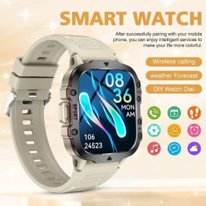 [COIUSOR GPS Sports Smartwatch] COIUSOR GPS Sports Watch | Large Battery, Built-in GPS, Wireless Call SOS, 100+ Sports Modes | Fitness Tracker with Compass, Altitude, Barometric Pressure | Step Counter, Distance, Calorie Tracker | Suitable for Men, iPhone