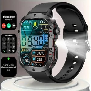 2025 New 1, 32-inch Outdoor Full Touch Screen Smart Watch, Suitable for Men'S/Women'S Smart Watches, Equipped with High Brightness LED Flashlight, 100+ Sports Modes, Fitness Tracking Watch, Fantasy Pink Design, Multiple Colors and Styles, Built-in Compass