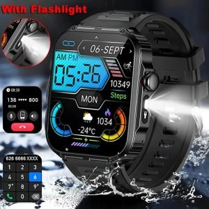 1.53&quote; HD Smart Watch for Men Answer/ Dial Calls, Smartwatch Fitness Tracker for Android iPhone, Activity Tracker with Sleep Monitor, Calorie, Smart Watch for Men, Call Integration, Wireless Call Smart Watch, Fitness Tracker, Sleep Monitoring