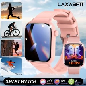 The latest 2.01-inch large-screen Men's outdoor sports smartwatch from LONZERUI features a 1000mAh super large battery, over 100 sports modes, over 100 replaceable faces, and comes with a flashlight, wireless call, voice assistant and notification functio