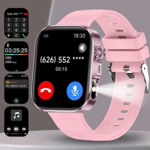 Konitee 1.8&quote; Smart Watch Super Thin And Large Screen Men's/Women's Smart Sports Watch, Upgrade High Quality Technology, 100+ Fitness Mode Smart Tracker, Stress Sleep Detection And Other 7 Daily Activities Monitoring, Suitable for iPhone And Android System